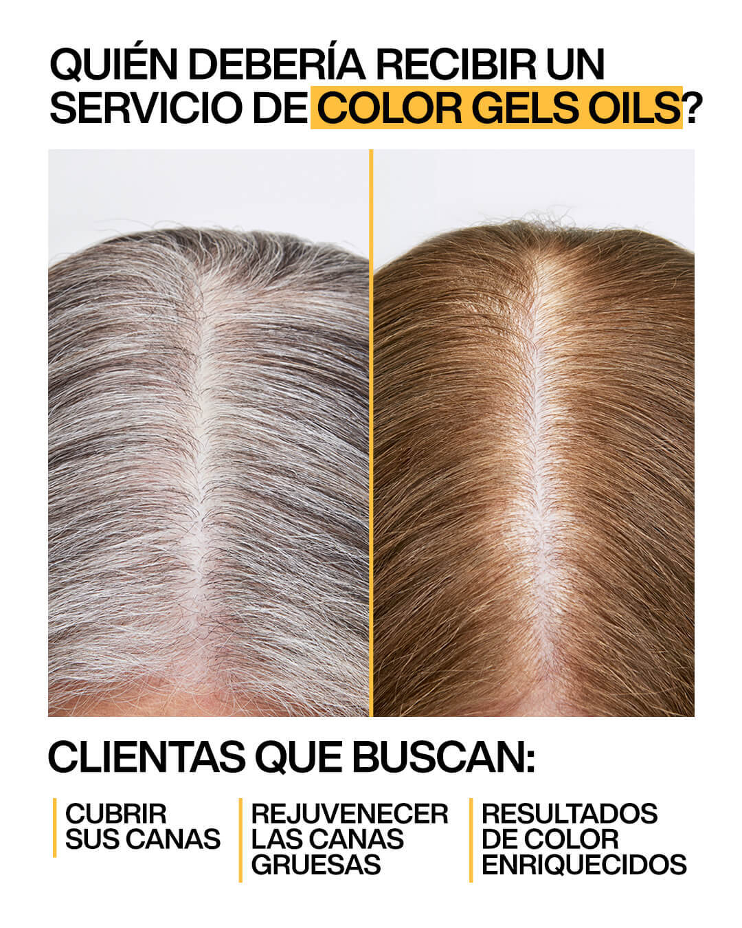 coloracion permantente color gel oils antes y despues